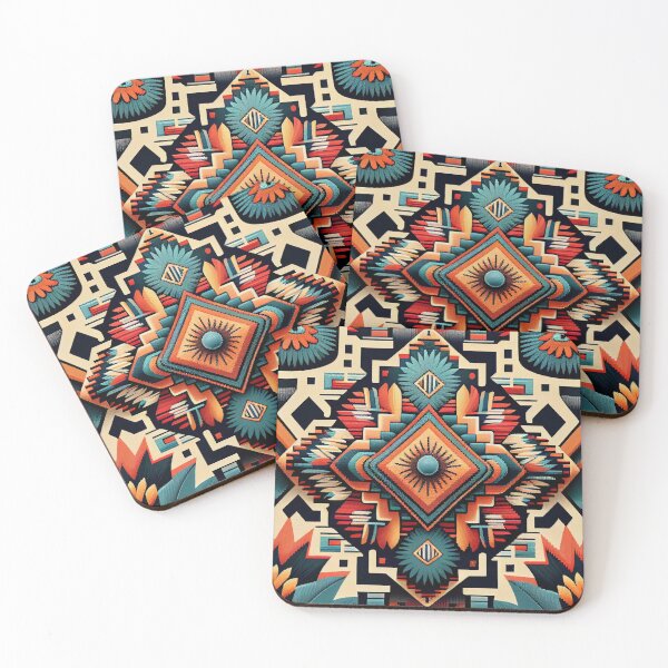 Item preview, Thick Dramatic Happy Southwestern Pattern Digital Painting designed and sold by CodeAndColors.