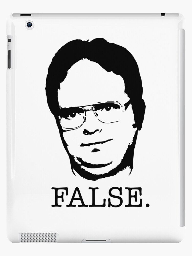 Dwight Schrute False The Office Tv Show Ipad Case Skin By Starkle Redbubble