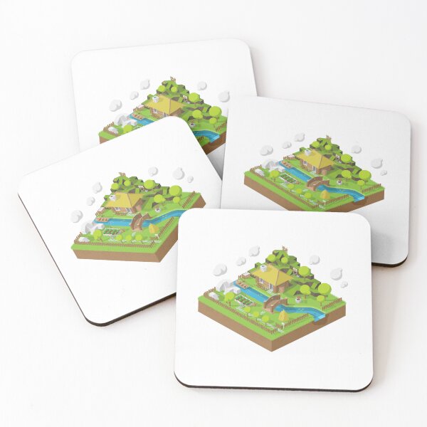 Item preview, Isometric 3D Forest Cabin Garden Fairy Tale designed and sold by Teenker.