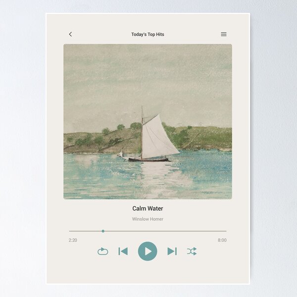 Item preview, Calm Water Song designed and sold by Vintagrafica.
