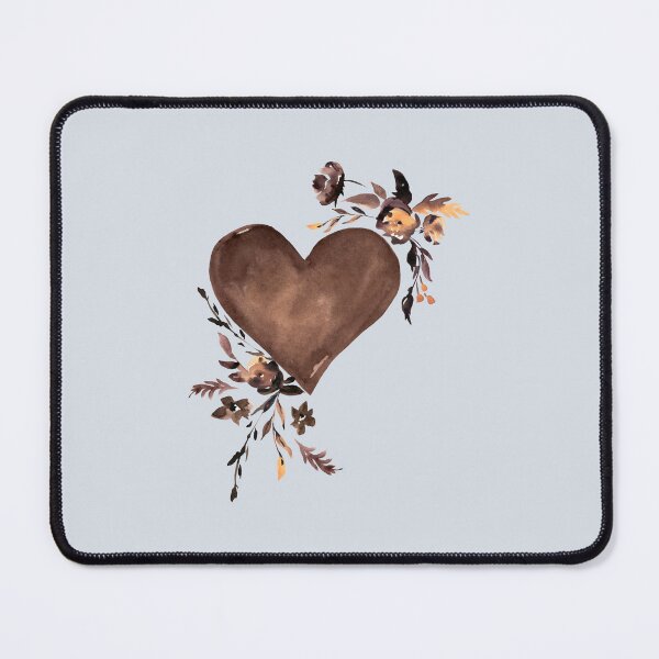 Item preview, Beautiful Boho Aesthetic Brown Heart Florals For February 14th Valentines Day designed and sold by Flowerartlovers.