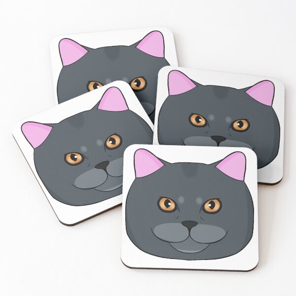 Item preview, British Shorthair cat face designed and sold by MaxFilms.