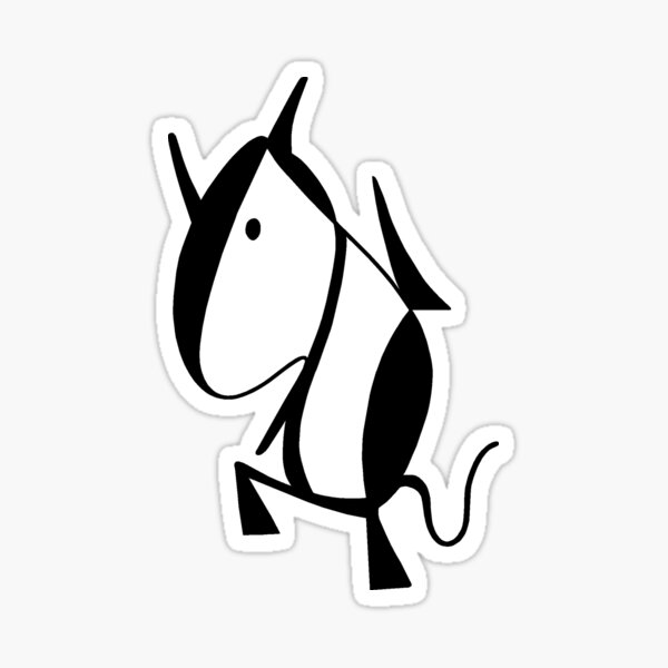 Dancing Cow Sticker