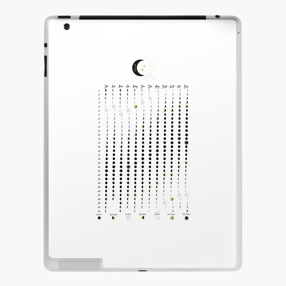 "Minimalist Moon Calendar 2023 , Lunar Calendar, Moon Chart, Moon Art