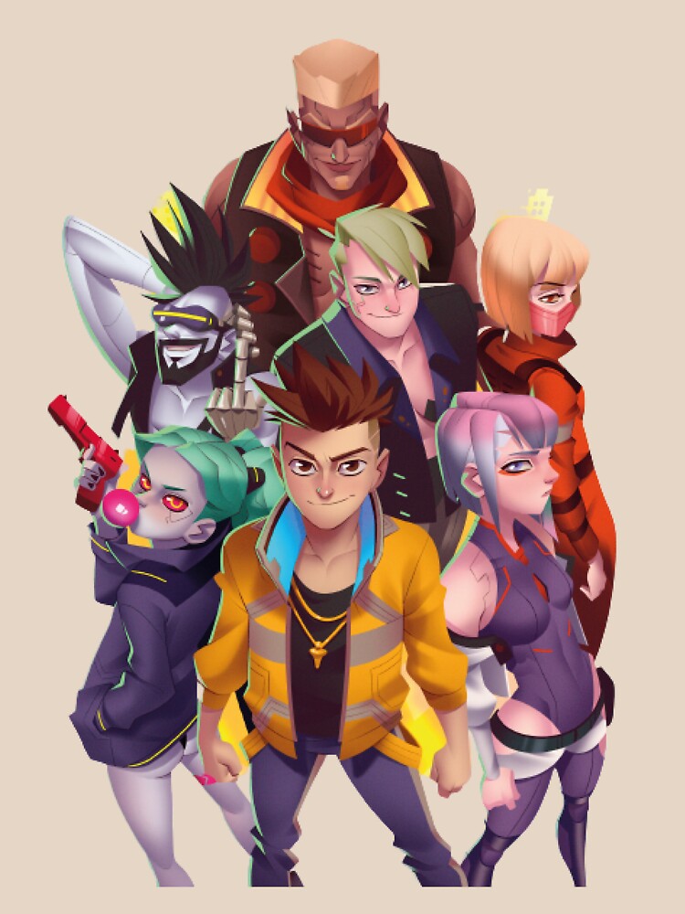 Characters Of Cyberpunk Edgerunners Anime Sticker for Sale by justwish