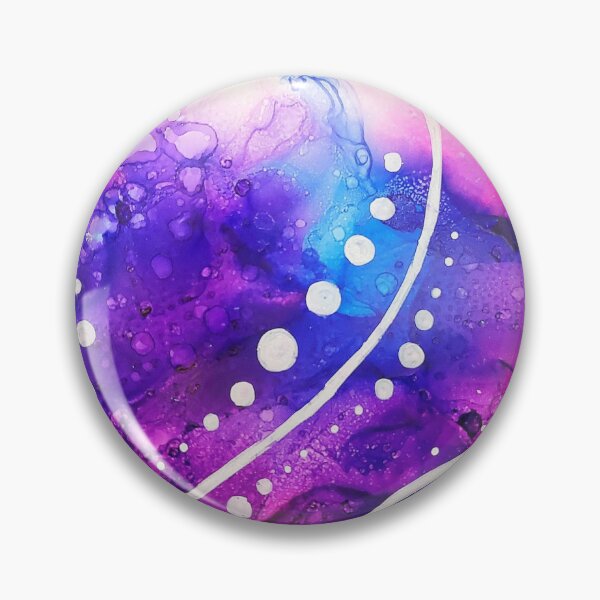 Item preview, Bubbly alcohol ink painting designed and sold by Riikka Järvinen.