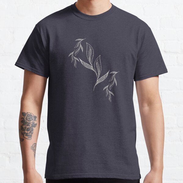 Indigo Foliage #redbubble #pattern #indigo Classic T-Shirt