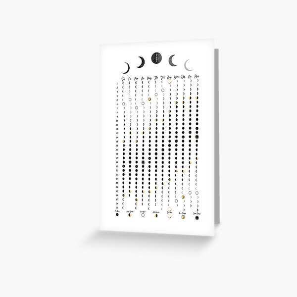Item preview, Minimalist script font Moon Calendar 2023 , Lunar Calendar, Moon Chart, Moon Art, 2023 moons designed and sold by SummerSoulCo.