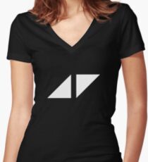 Logo Avicii Merchandise Women's Fitted V-Neck T-Shirt