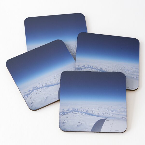 Item preview, Snowy Mountains and Black Sky from a Jet Plane designed and sold by MavisTheTerrier.