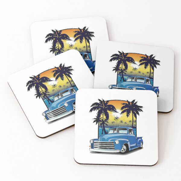 Item preview, 1948 Blue Chevrolet Pickup Truck California Beachin Printed  designed and sold by vitda lupi.