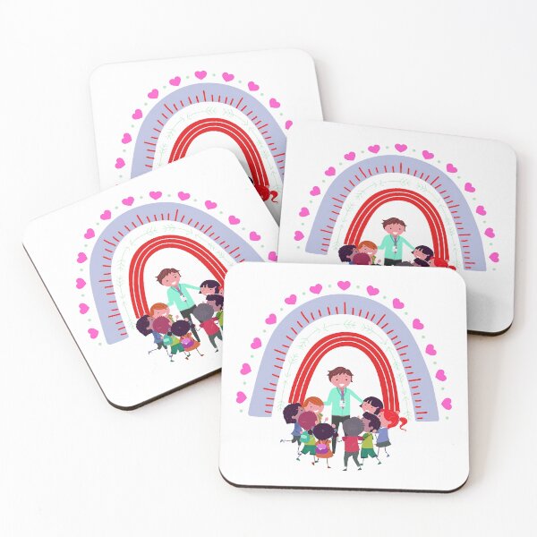 Item preview, Little Hands Rainbow Teacher Girls Boys Kindergarten 5 designed and sold by ItsGridy.