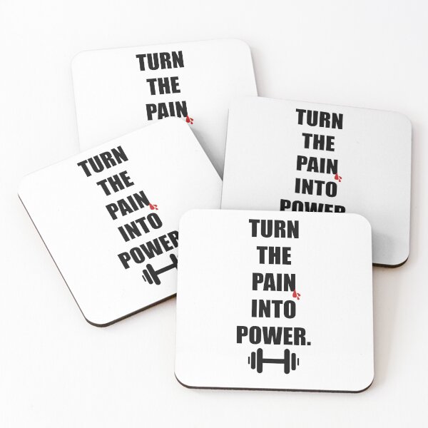 Item preview, Turn the pain into POWER designed and sold by Gym Designs.