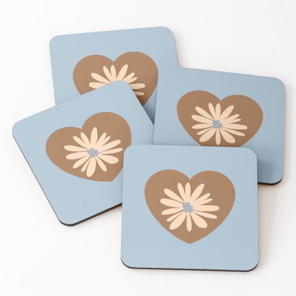Item preview, Beautiful Boho Aesthetic Brown Heart Florals For February 14th Valentines Day  designed and sold by Flowerartlovers.