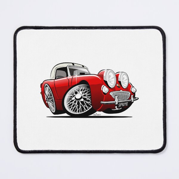 Item preview, Frogeye Sprite caricature red hardtop designed and sold by BornHybridCom.