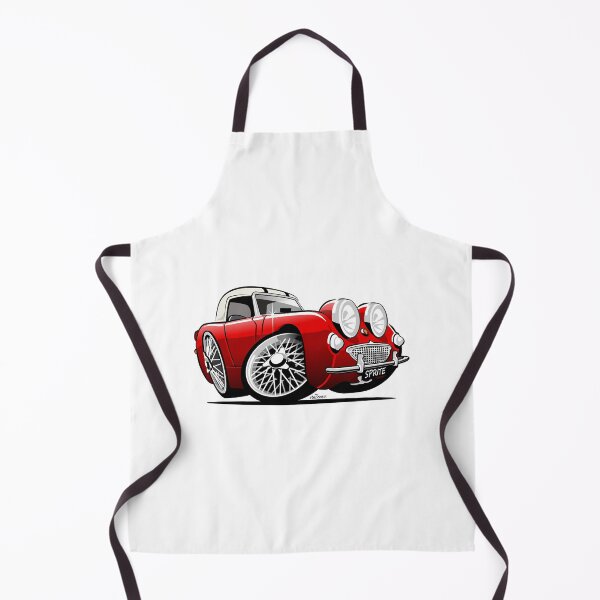 Item preview, Frogeye Sprite caricature red hardtop designed and sold by BornHybridCom.