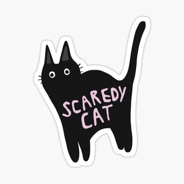 Scaredy Cats Sticker for Sale by HeartattackJack