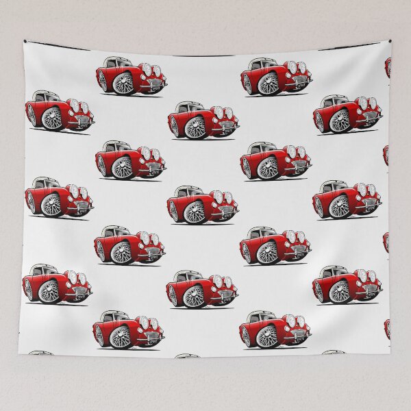 Item preview, Frogeye Sprite caricature red hardtop designed and sold by BornHybridCom.