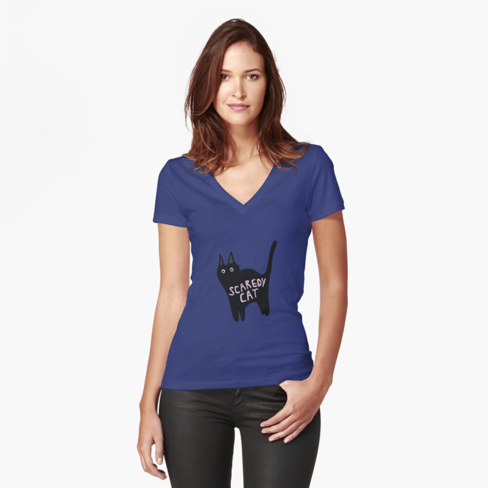 Scaredy Cats' Women's V-Neck T-Shirt