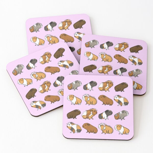 Item preview, Guinea Pig Procession (Pink) designed and sold by cupofcolour.