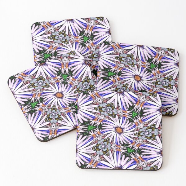 Item preview, White Aster Flower designed and sold by Patternflower.