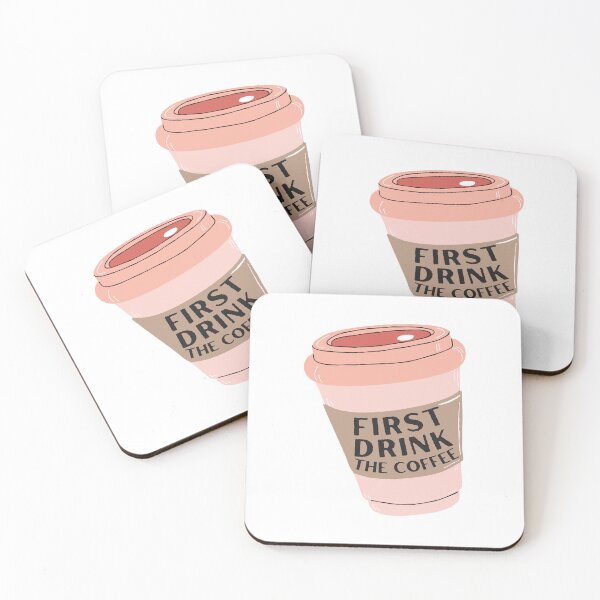 Item preview, First Drink the Coffee designed and sold by KGoPrintables.