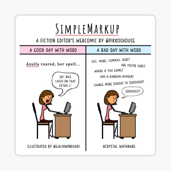 Word to Your Manuscript Sticker