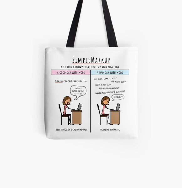 Word to Your Manuscript All Over Print Tote Bag