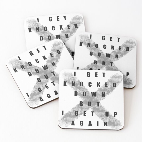 Item preview, I Get Knocked Down But I Get Up Again designed and sold by Xatutik.art.