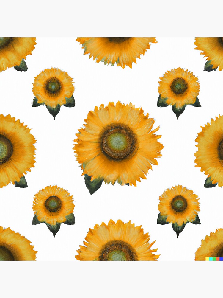 "sunflower aesthetic print cute flowers gift for nature lovers