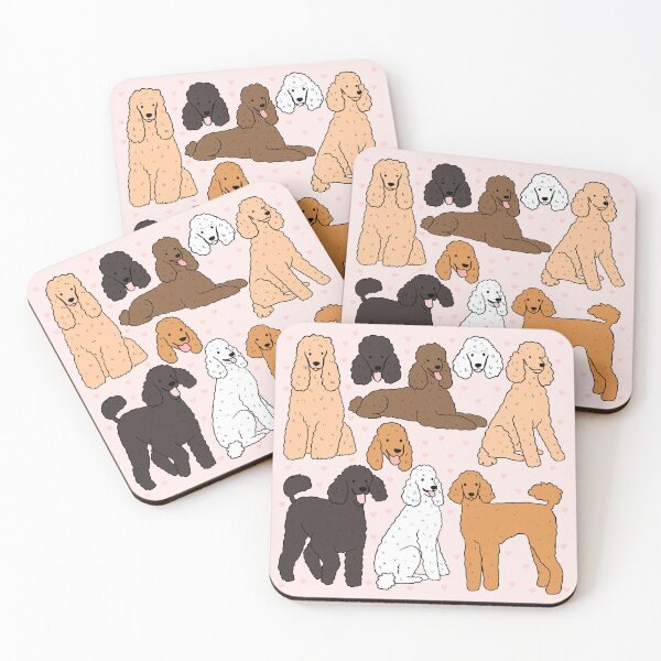 Item preview, poodle dog illustration pattern  designed and sold by Yarafantasyart.