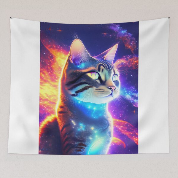 Item preview, Fascinating Cat In Galactic Style designed and sold by VitalDesigner.