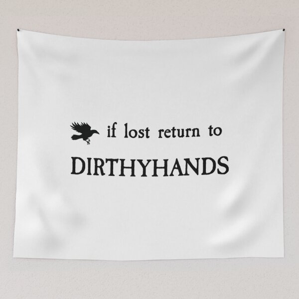 Item preview, IF LOST RETURN TO DIRTHYHANDS Fitted Scoop  designed and sold by garuda221.
