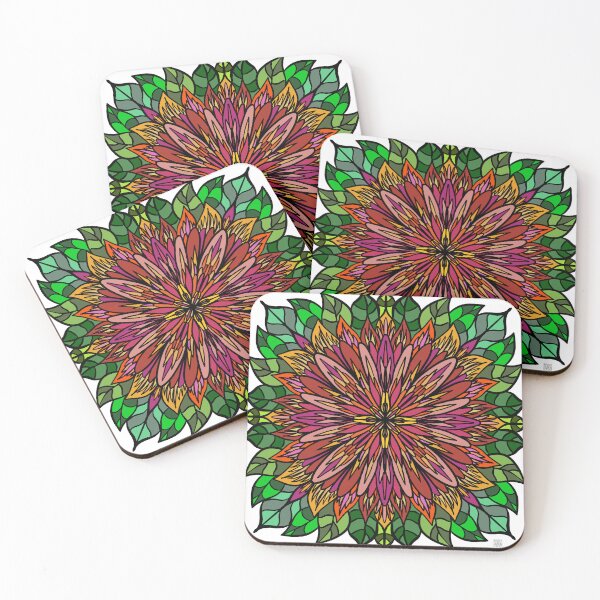 Item preview, Stained glass flowers designed and sold by RockADoodles.