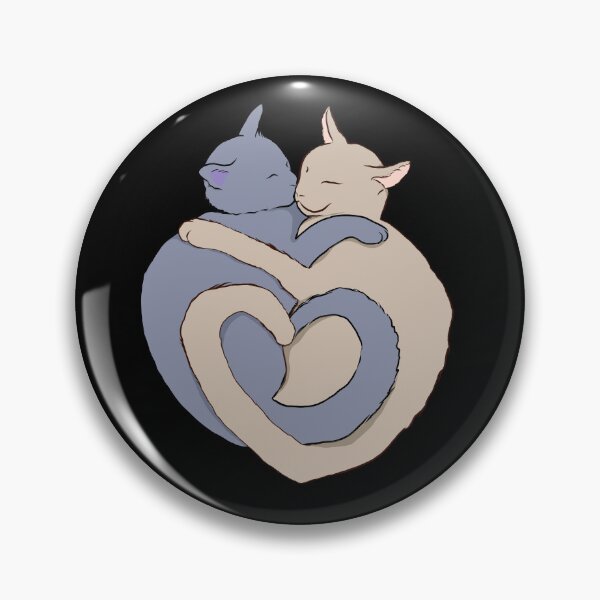 Item preview,  Cat Sweethearts Hugging 2 Cat's Tails Make A Heart designed and sold by OliviaGbyKyro.