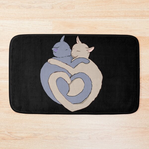 Item preview,  Cat Sweethearts Hugging 2 Cat's Tails Make A Heart designed and sold by OliviaGbyKyro.