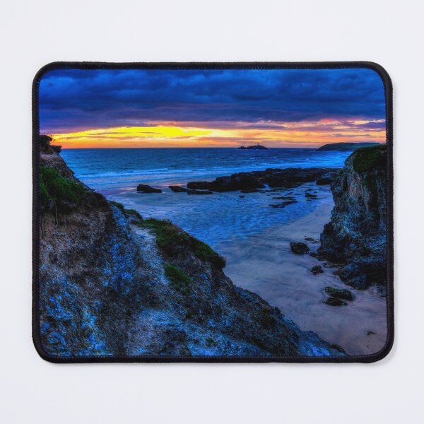 Item preview, Hayle Beach Godrevy Lighthouse Sunset designed and sold by Paul Thompson Photography.