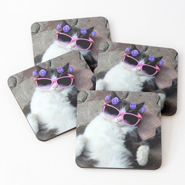 Item preview, cat with glasses designed and sold by Batartiste.