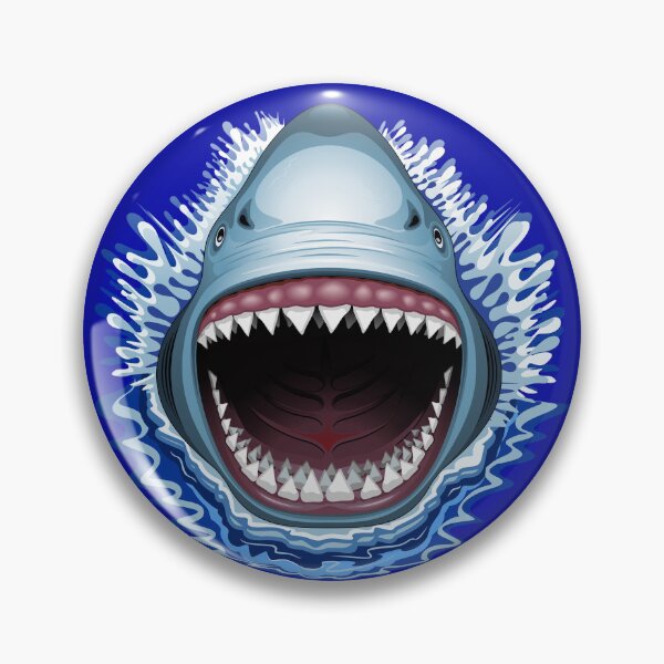 Item preview, Shark Jaws Attack designed and sold by BluedarkArt.