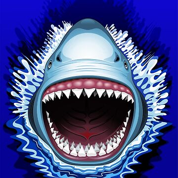 Artwork thumbnail, Shark Jaws Attack by BluedarkArt