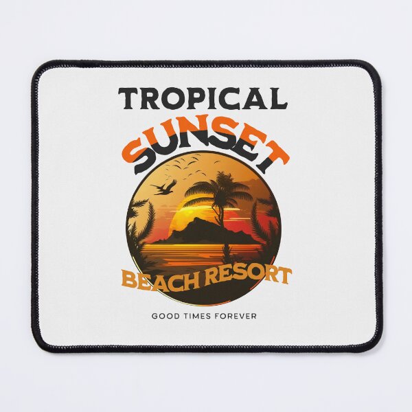 Item preview, Tropical sunset - beach resort designed and sold by flowinglobe.