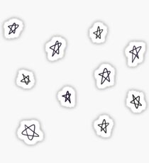 Small star doodle pattern Sticker
