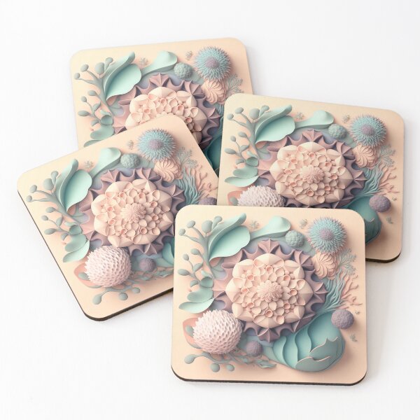 Item preview, Floral Playful Colourful Composition Designs for Home Decor, Wedding, Events Fashion  and Accessories  designed and sold by RAGANADesign.