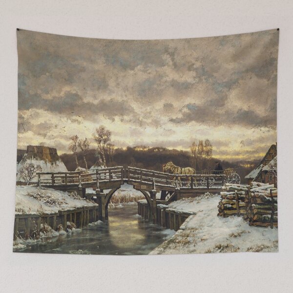 Item preview, Winter scenery - Winter in Markgrafenneide by Karl Malchin designed and sold by AR-shop.
