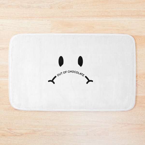 Item preview, OUT OF CHOCOLATE text with a sad smile designed and sold by hahodesign.