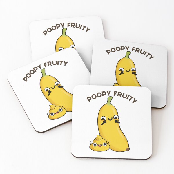 Item preview, Poopy Fruity Funny Fruit Banana Puns  designed and sold by punnybone.