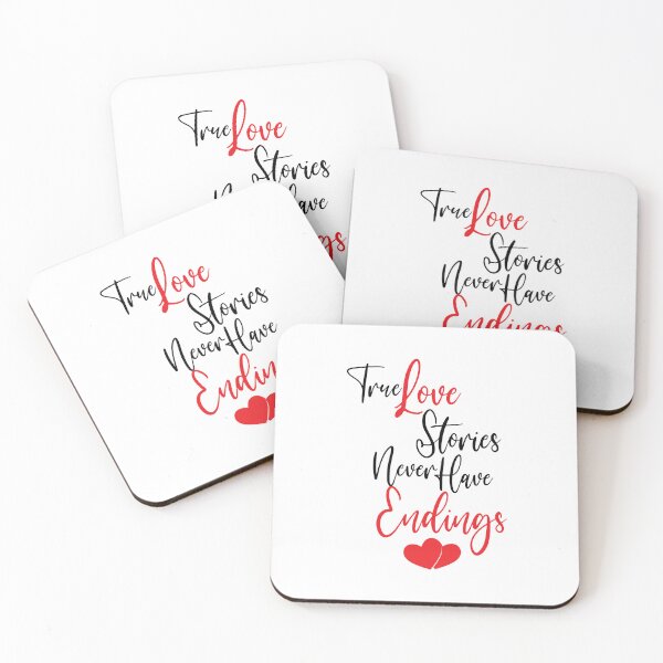 Item preview, True Love Stories Never Have Endings Heat Love Design designed and sold by RiyonArts.