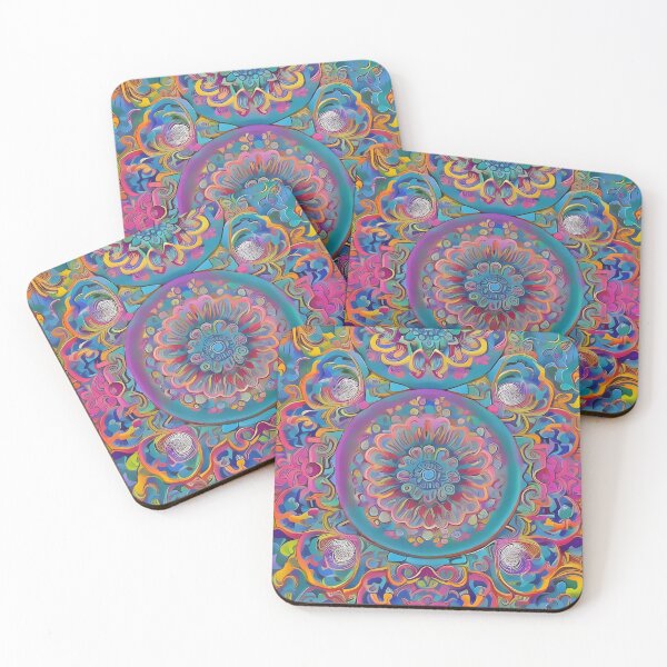 Item preview, Psychedelic colourful happy mood abstract designed and sold by Stratomi.