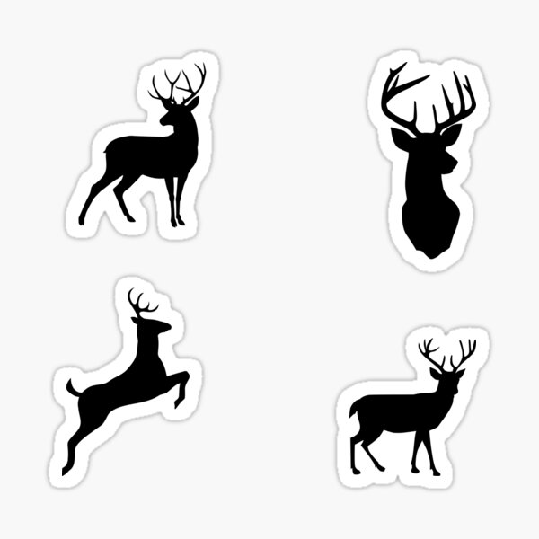 Deer Footprints Sticker