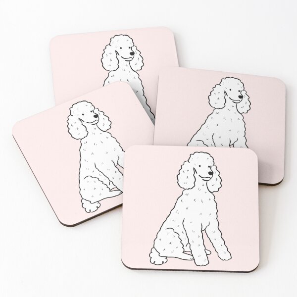 Item preview, Cute white poodle illustration  designed and sold by Yarafantasyart.